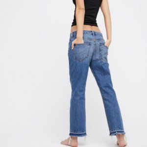 SOLD Free People Cropped Bootcut Jean with Frayed Hem